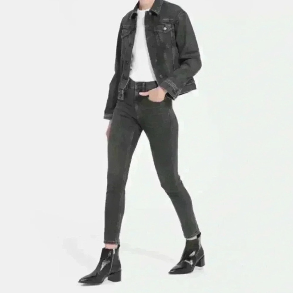 Everlane Skinny Ankle Mid-Rise Denim Jeans - Picture 2 of 8
